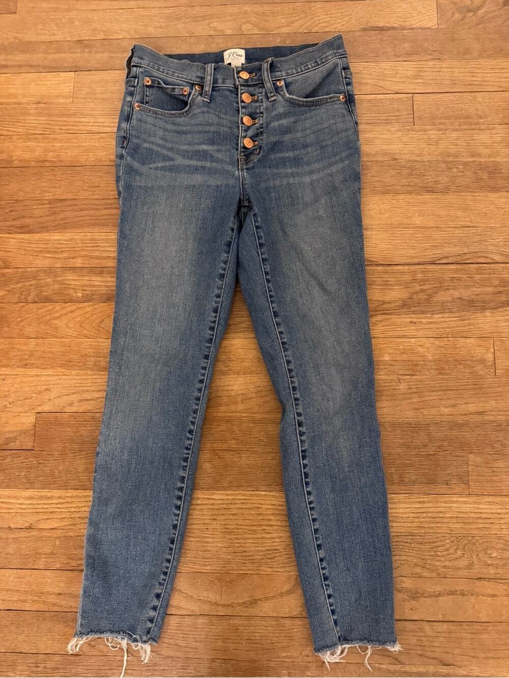 J.Crew Women's Blue 9" Toothpick Skinny Jeans - Size 27
 b92